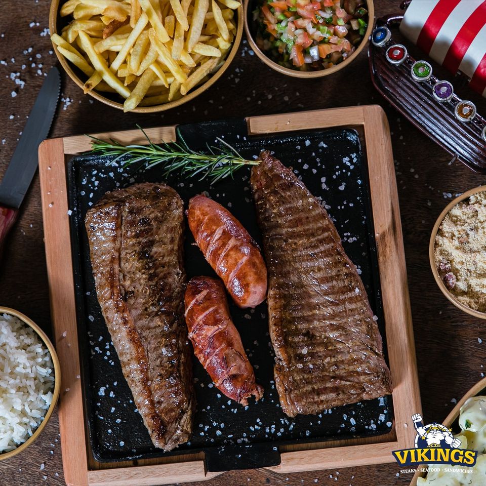 Quem vence essa - Vikings - Steaks, Seafood & Sandwiches